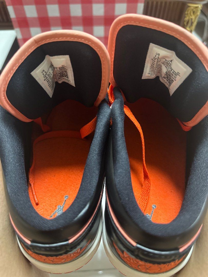 Air jordan 1 hot sale low orange