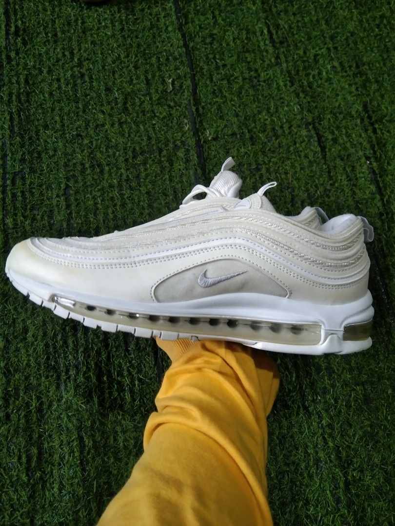 Nike Air Max 97 Triple White Men s Fashion Footwear Sneakers on Carousell