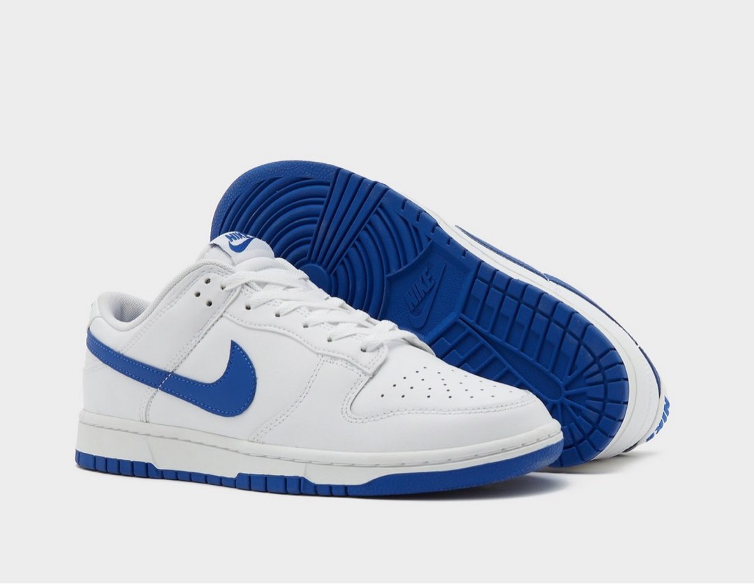 BNIB/BNDS Nike Dunk Low Retro White/Hyper Royal Blue sail Aqua Blue