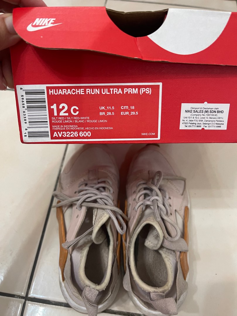 Nike huarache ultra shop gs silt red white