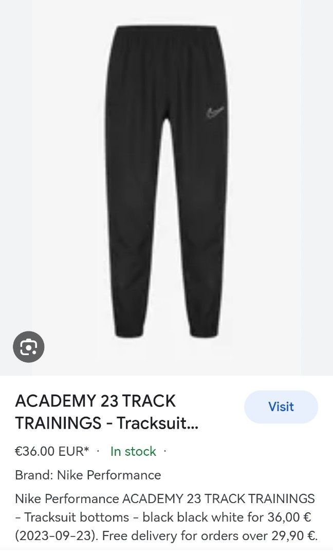 Nike long track pants