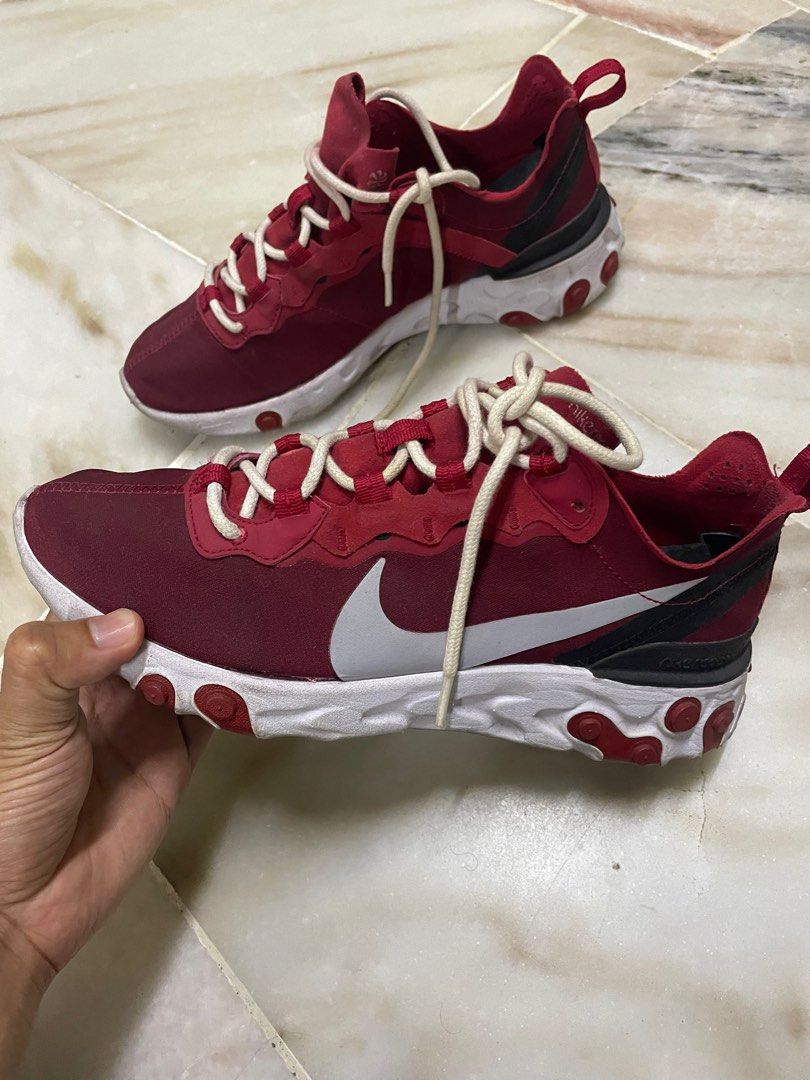 Nike react element 55 burgundy online