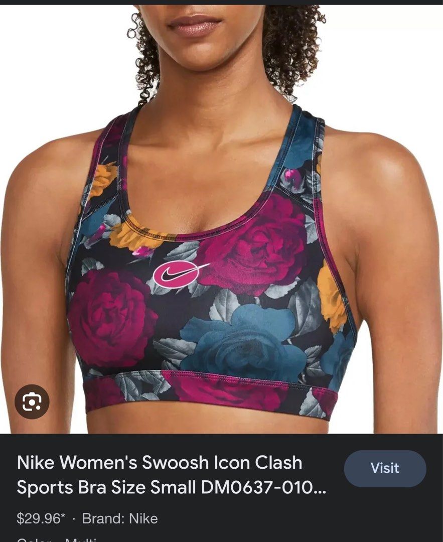 nike floral bra