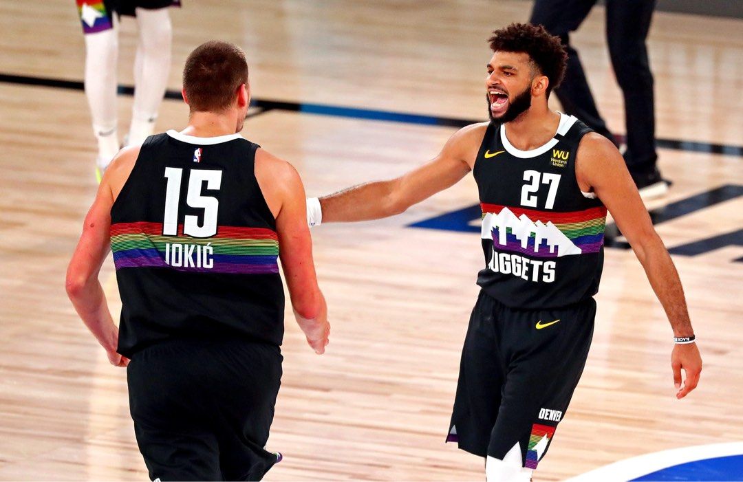 Nikola Jokic nuggets rainbow jersey Carousell