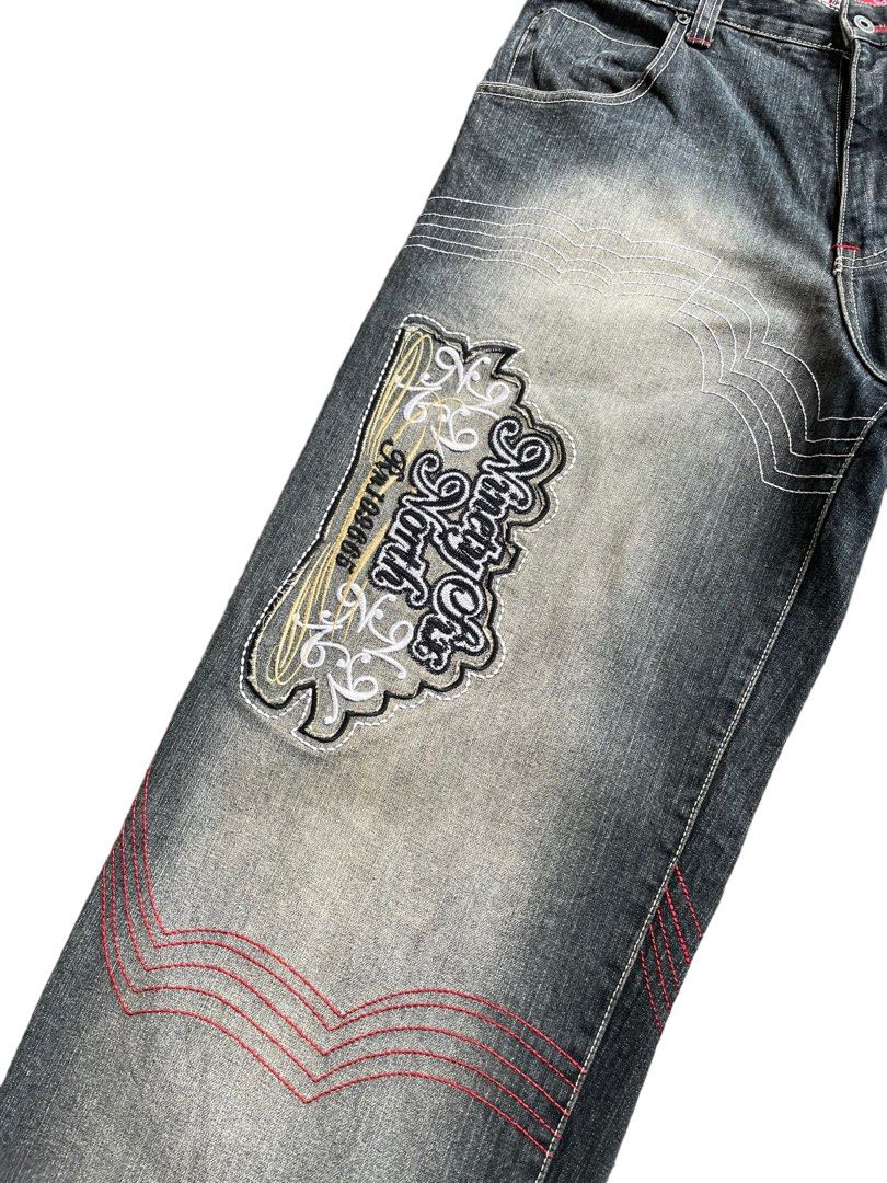 North Baggy Denim, Men's Fashion, Bottoms, Jeans on Carousell