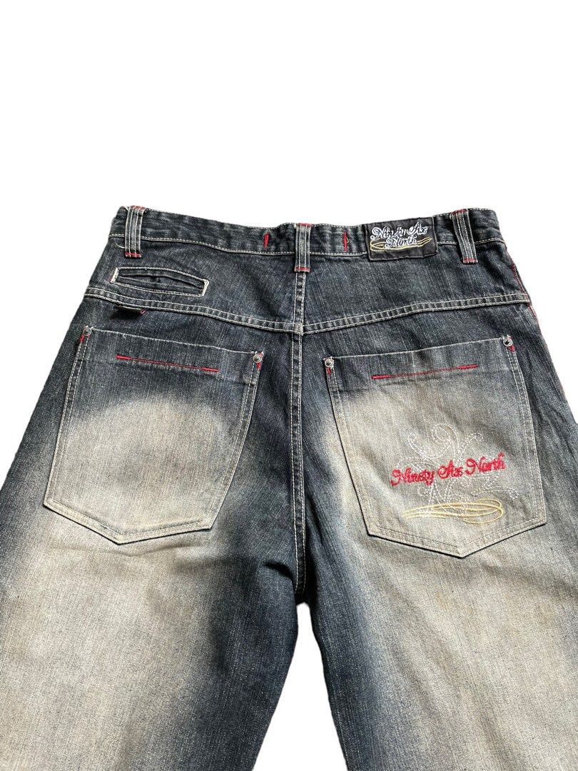 North Baggy Denim, Men's Fashion, Bottoms, Jeans on Carousell