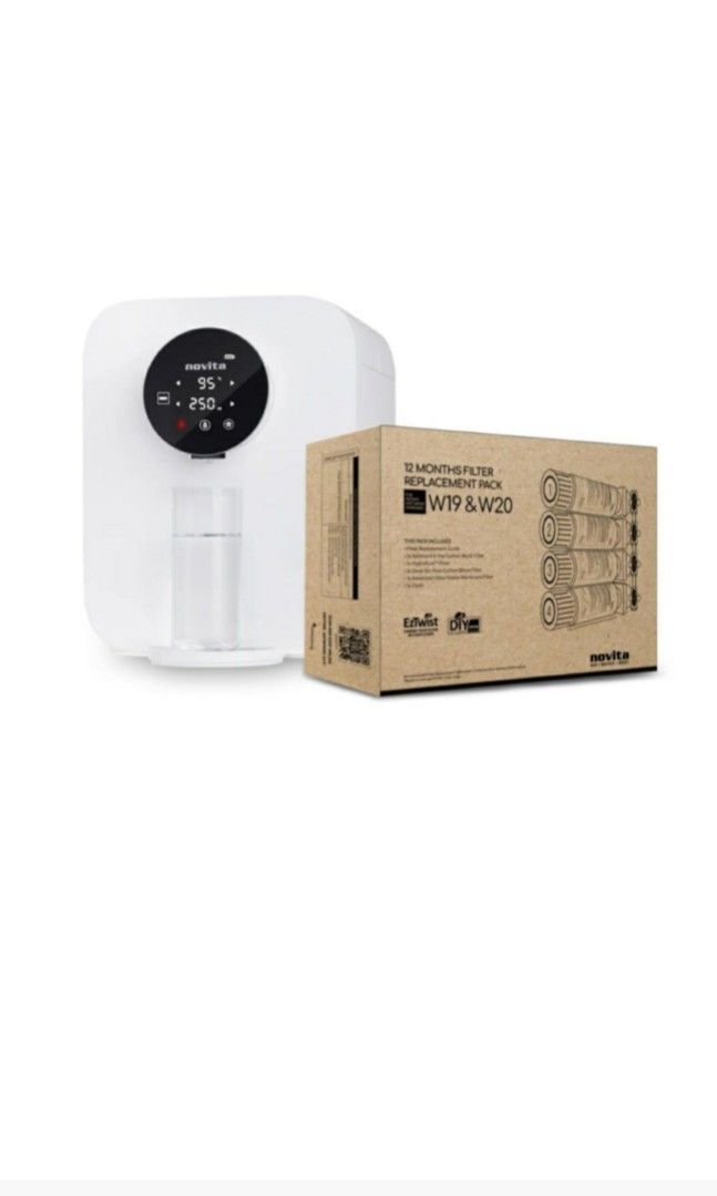 Novita W19 & W20 Filter Replacement Pack, TV & Home Appliances, Kitchen Appliances, Water