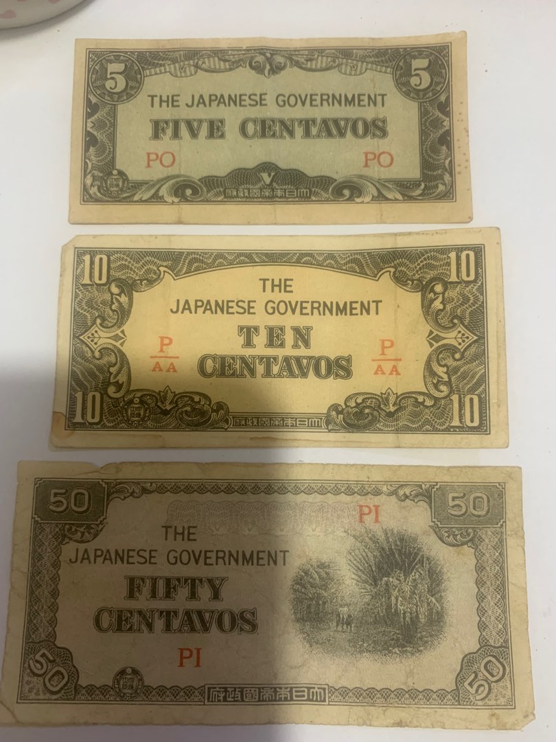 Old Japanese government bills Hobbies Toys Memorabilia