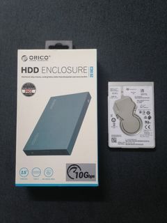 Orico Enclosure + HDD 1TB