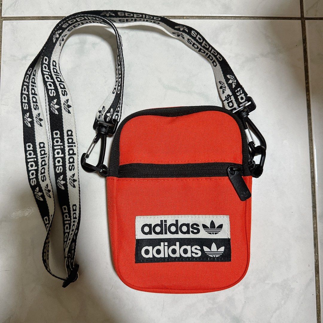 Original adidas orange mini crossbody bag, Women's Fashion, Bags
