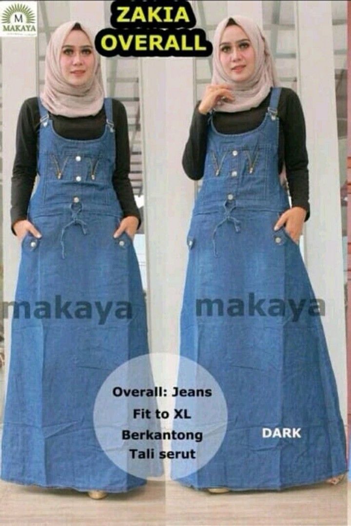 Overall Jeans Jumper Muslimah