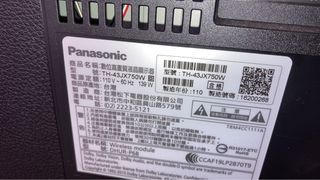 Panasonic 液晶顯示器TH-43JX750W