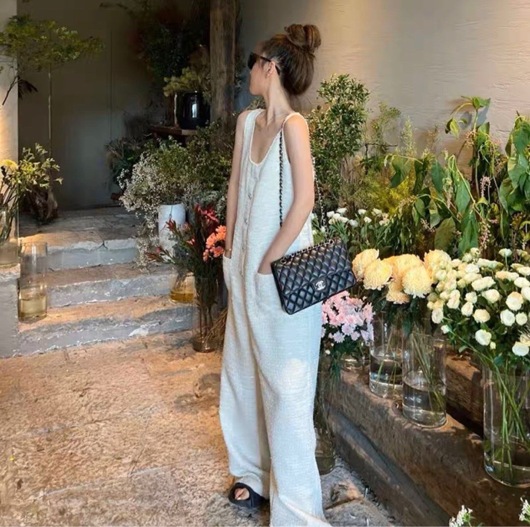 White overall jumper deals