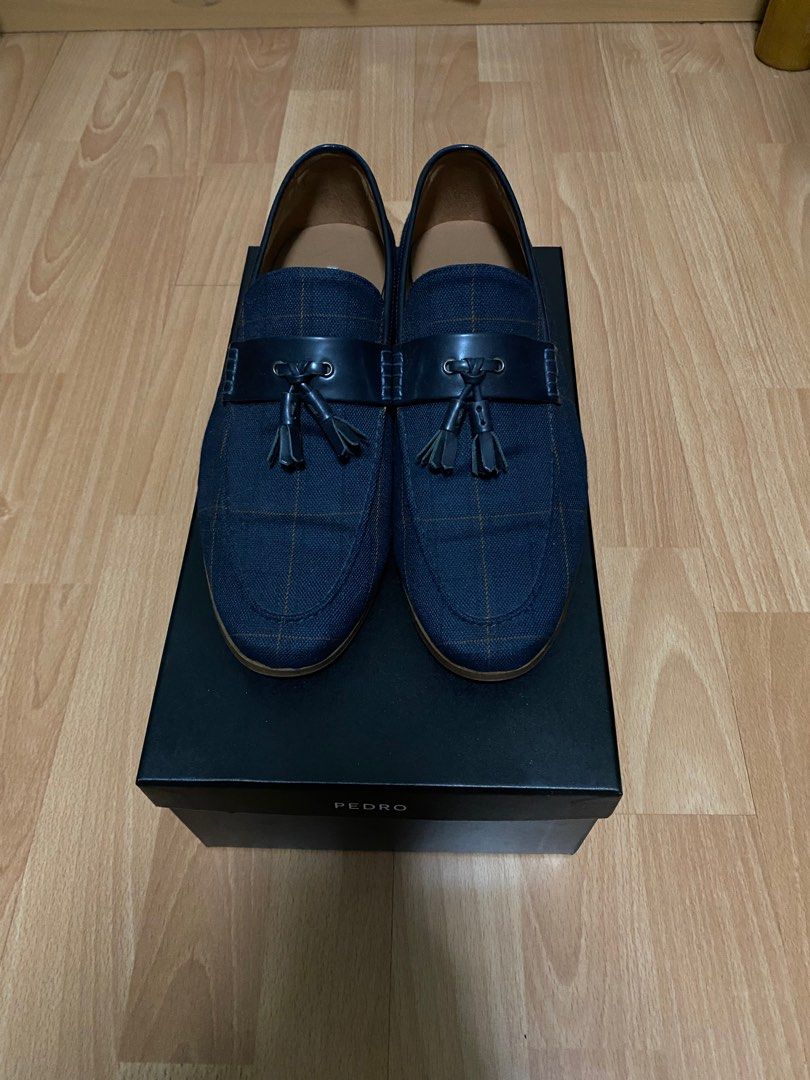 Next mens blue best sale loafers