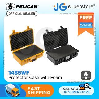 Pelican Air Honeycomb Structed HPX Polymer Lightweight Watertight Case with Pick-N-Pluck Foam (BLACK, SILVER, YELLOW, BLACK w/ TREKPAK DIVIDER SYSTEM) | Model - 1485 WF / TP | JG Superstore