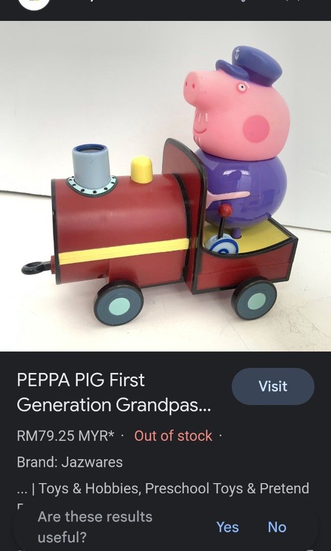 Peppa pig grandpa's little hotsell train set