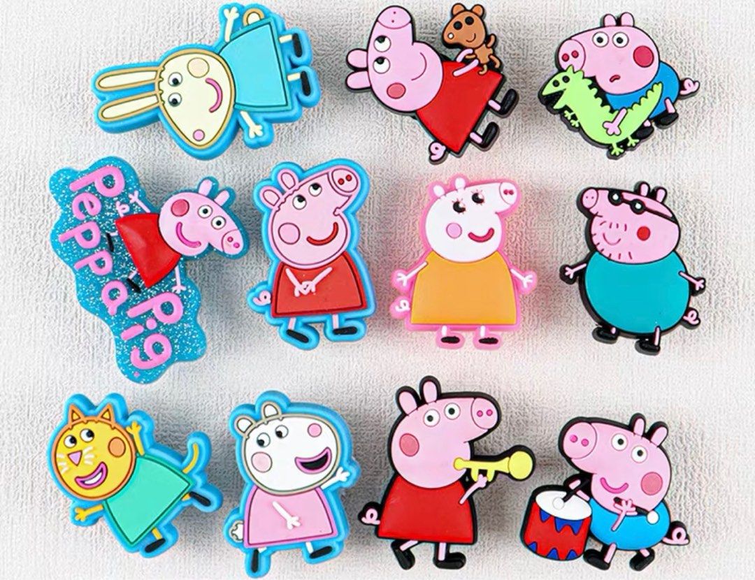 Peppa pig croc pins deals