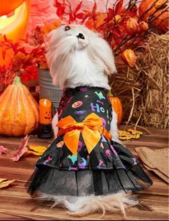 Pet halloween dress for 3.5-5 kg dogs