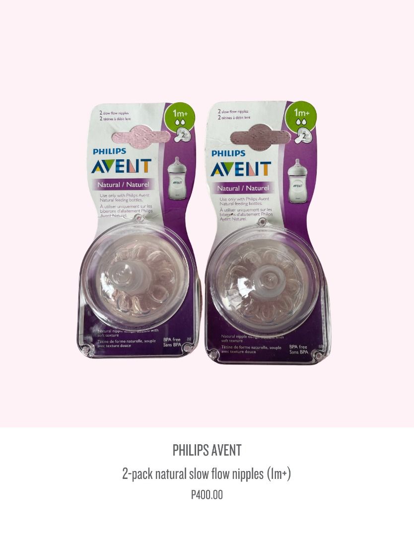 Avent natural slow flow nipple discount
