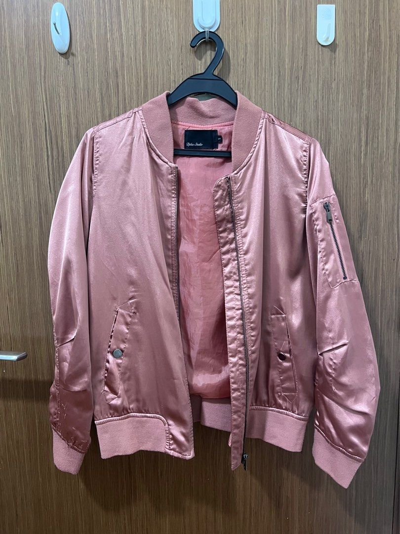 Cheap pink top bomber jacket