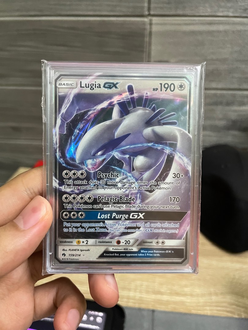 Card Lugia-GX 159/214 da coleção Lost Thunder