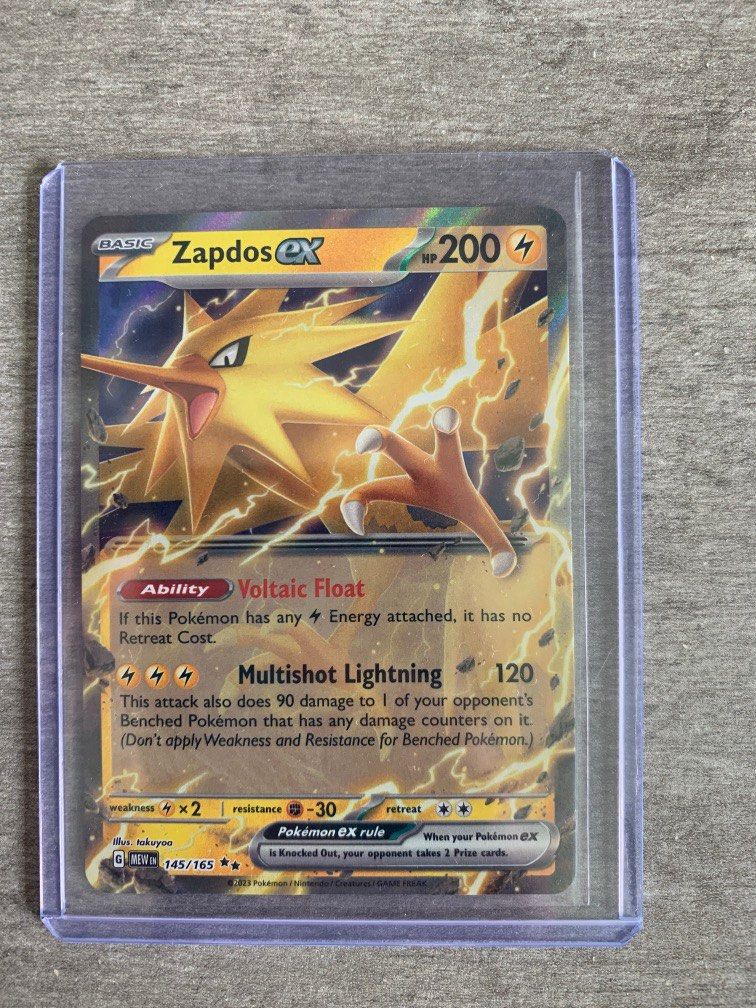 Zapdos EX - Pokemon 151 SV, Hobbies & Toys, Toys & Games on Carousell