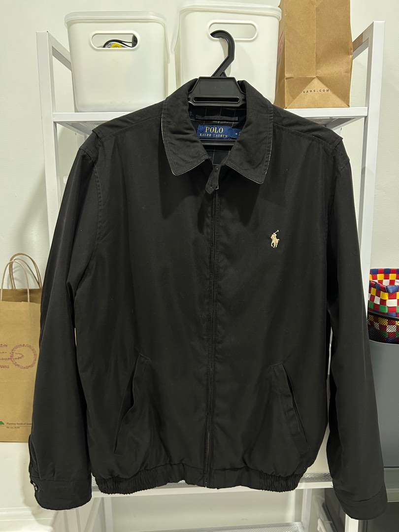 Polo ralph lauren harrington jacket in black new arrivals