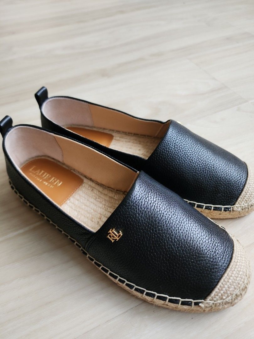 Ralph lauren clearance leather espadrilles
