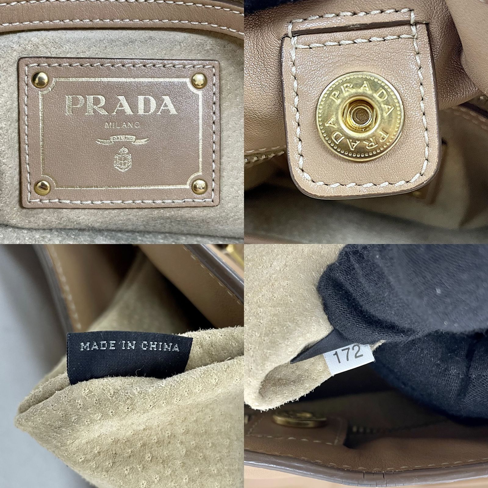 brown prada milano bag