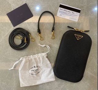 Prada Saffiano Leather cellphone bag