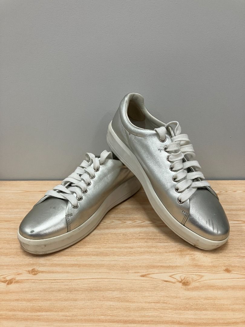 Silver sales prada sneakers