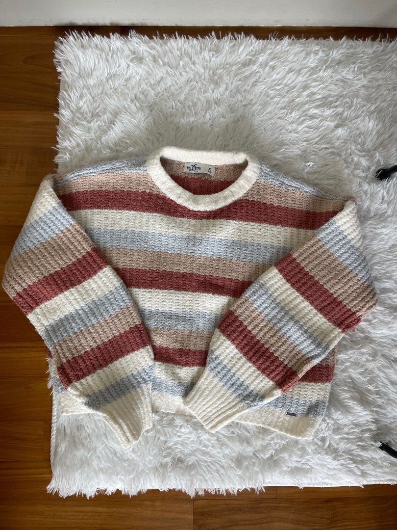 Hollister striped sweater deals