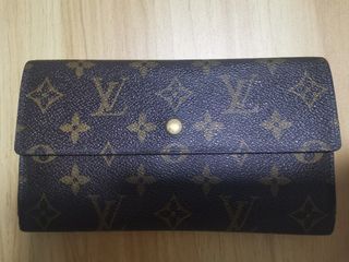 Louis Vuitton M61836 Monogram Canvas/ Red Calf Venus Wallet with