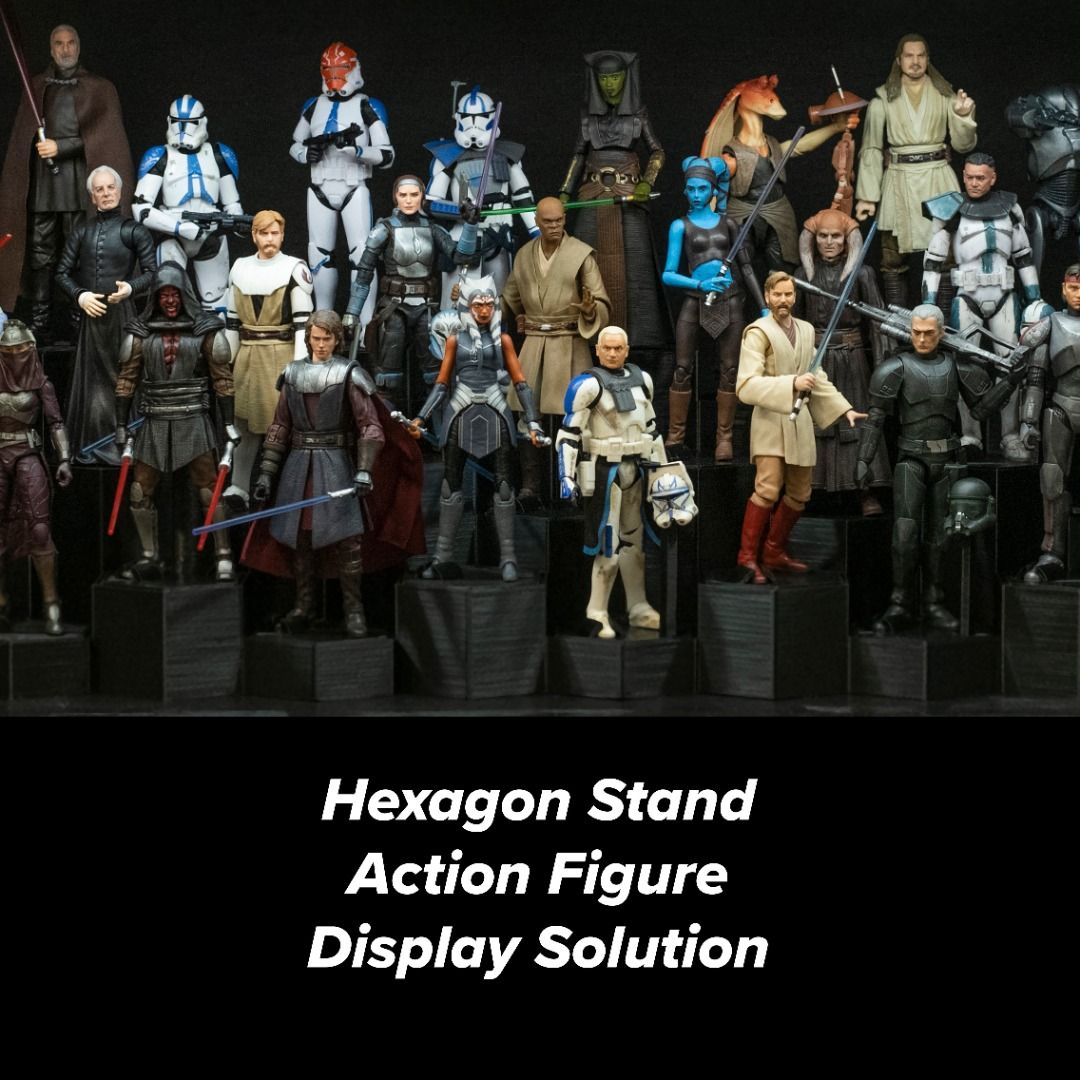 Star Wars 6 Inch Black Series Action Figure Stand 3D model 3D printable