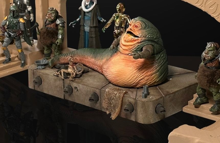 Pre Order Custom 3D printed Jabba the Hutt throne for 1 12 black
