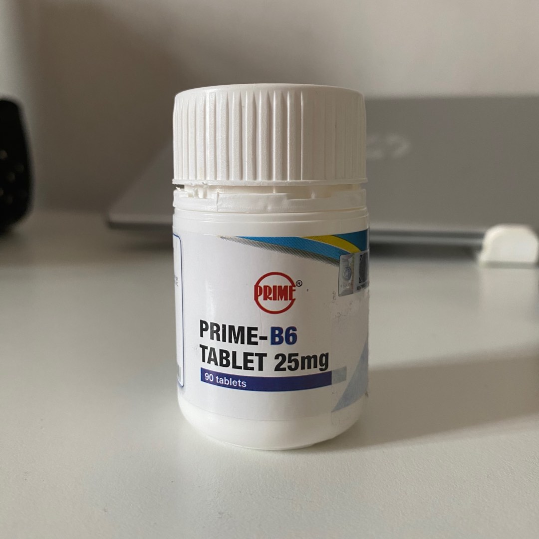 PRIMEB6 Vitamin Tablet 25mg, Health & Nutrition, Health Supplements