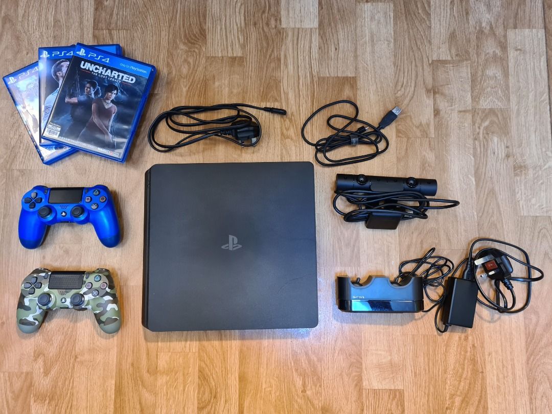 Playstation 4 slim online 1tb 2 dualshock