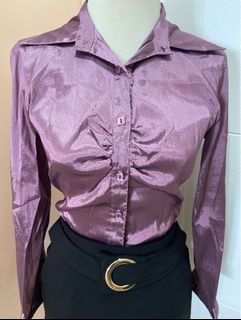 Purple office top