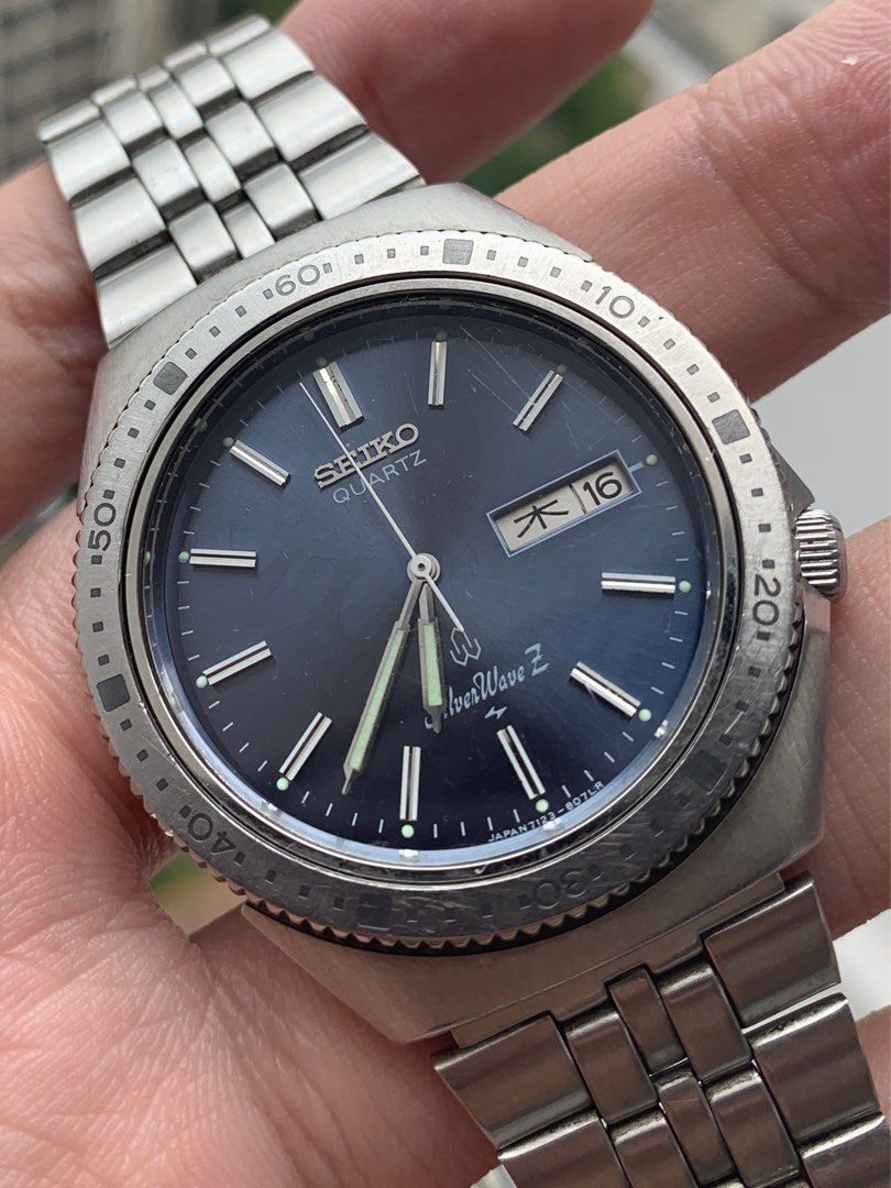 (Rare) Seiko SilverWave Z vintage Rare blue sunburst dial