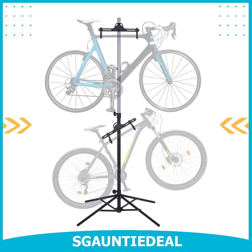 RaxGo Bike Garage Storage Rack 2 Bicycle Garage Floor Stand