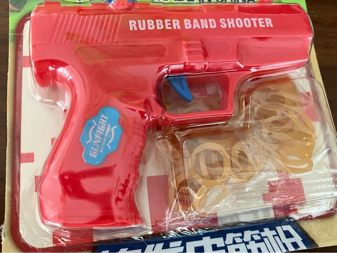 Retro rubber band toy gun, Hobbies & Toys, Toys & Games on Carousell