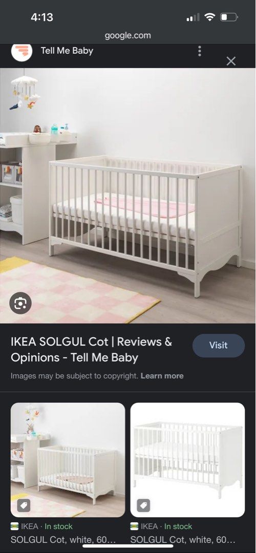 Ikea solgul crib 2025 instructions
