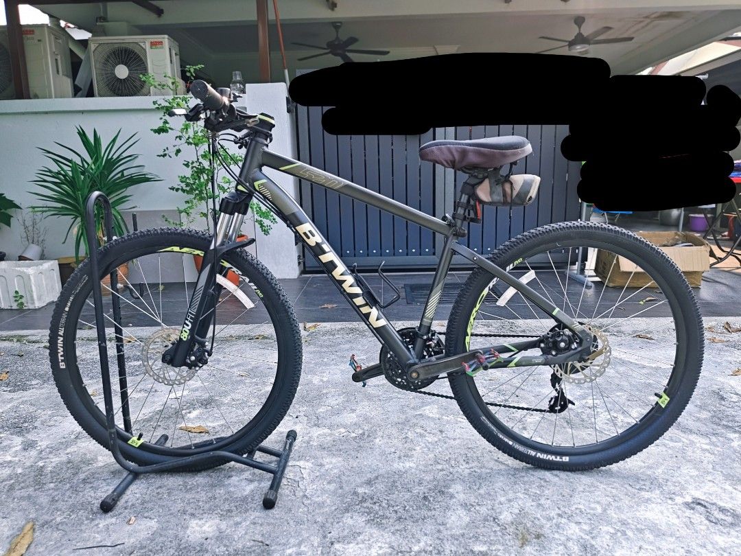 Rockrider 520 grey lime cheap
