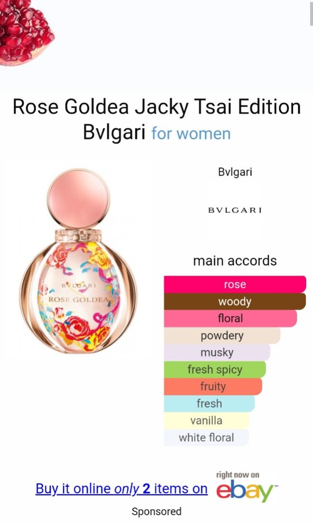 Rose Goldea Jacky Tsai Edition by BVLGARI Original Tester Eropa NEW NON BOX