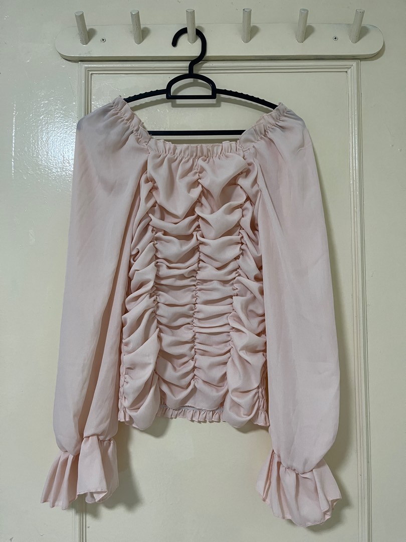 Ruched Top, Women's Fashion, Tops, Other Tops on Carousell
