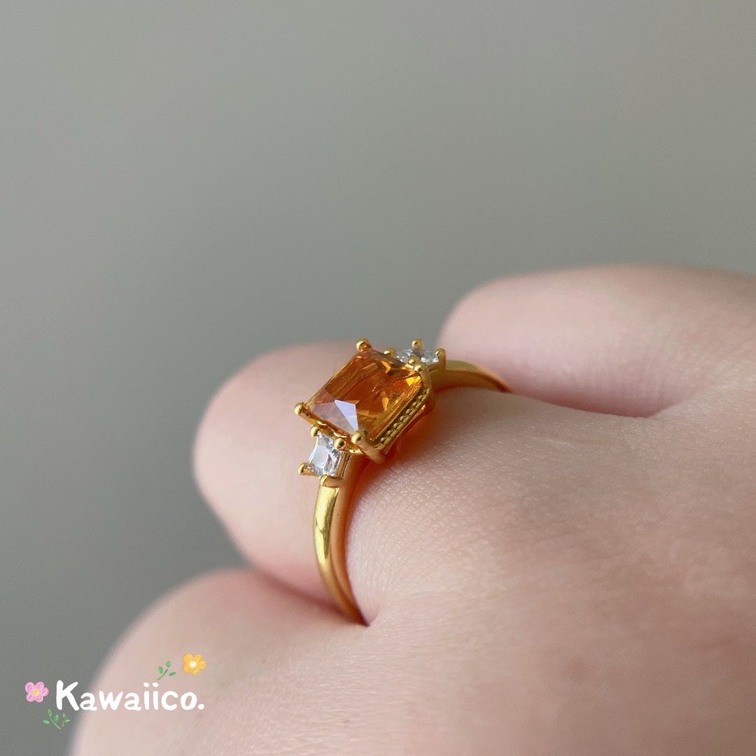 Raw citrine new arrivals ring