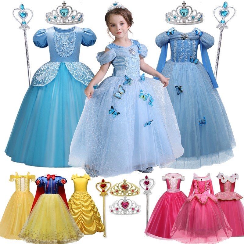 SG Ready Stock Girls Princess Dress Kids Birthday Party Dress
