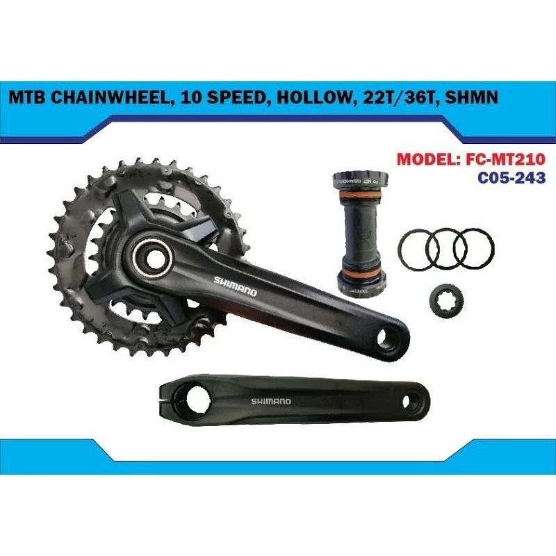 Crank shimano mt210 outlet