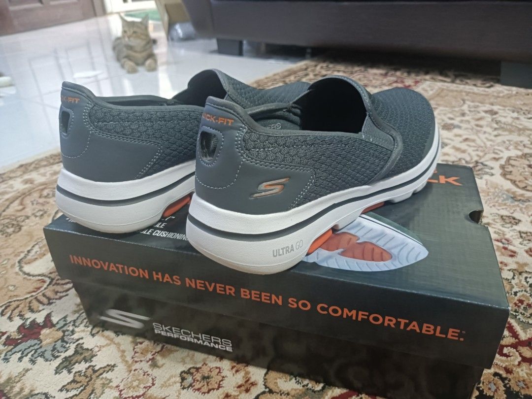 Skechers ultra go mens silver on sale