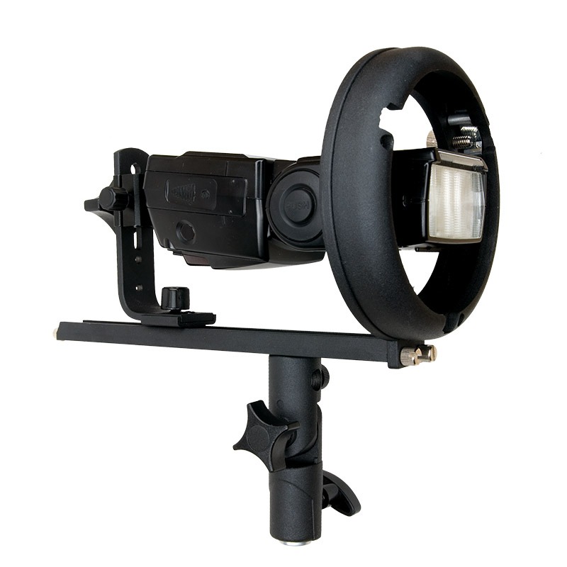 Speedlite Flash bracket stand with Bowen mount for softbox, Photography
